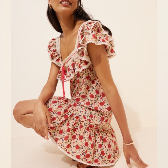 RIXO Dresses & Skirts - RIXO Laney Floral Mini Babydoll Dress